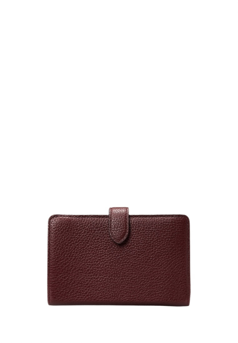 Leila Medium Compartment Bifold Wallet Cherrywood
