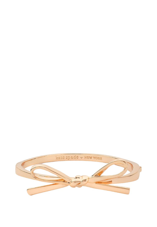 Skinny Mini Bow Bangle Rose Gold
