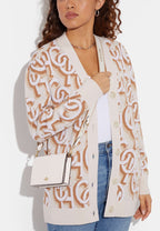 Anna Foldover Clutch Crossbody Chalk Multi