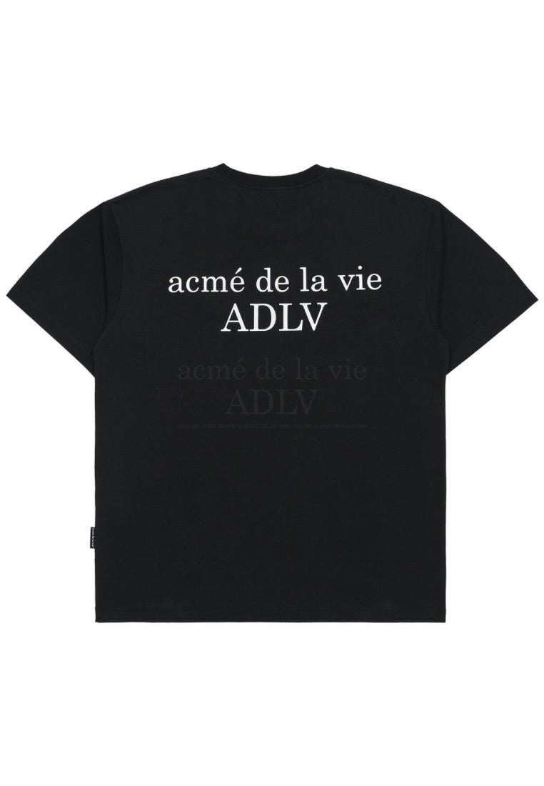 Baby Face Wave Hair Short Sleeve T-Shirt Black