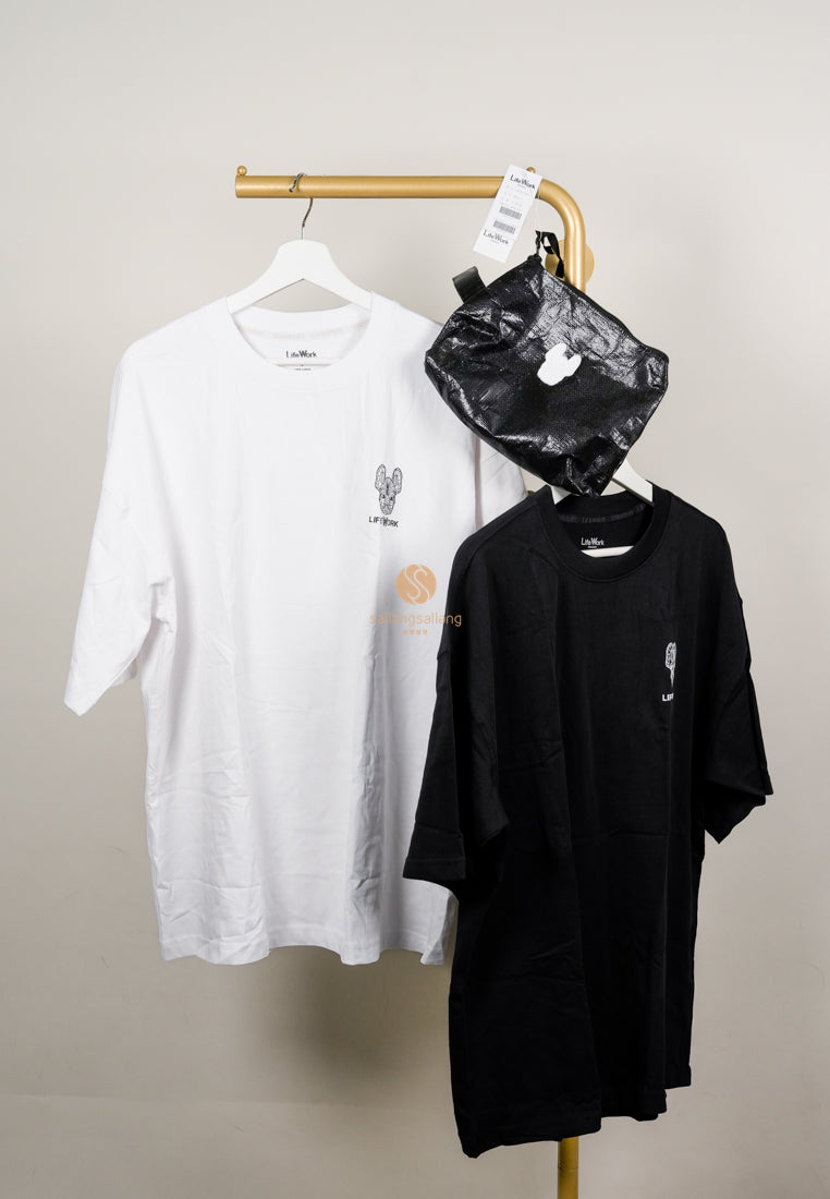 [DEFECT SALE 105] 2 PACK Overfit T-Shirt L