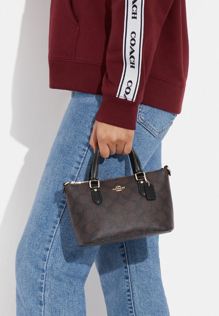 Mini Gallery Crossbody Brown Black