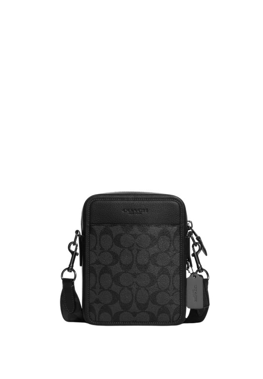 Sullivan Crossbody In Signature Canvas Charcoal Black