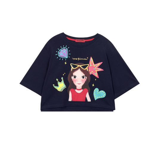 Funny Crop T-Shirt F Luna