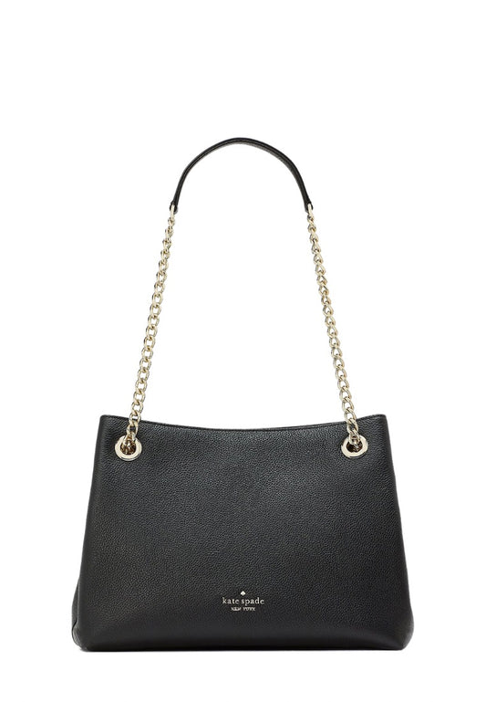 Halle Chain Shoulder Bag Black