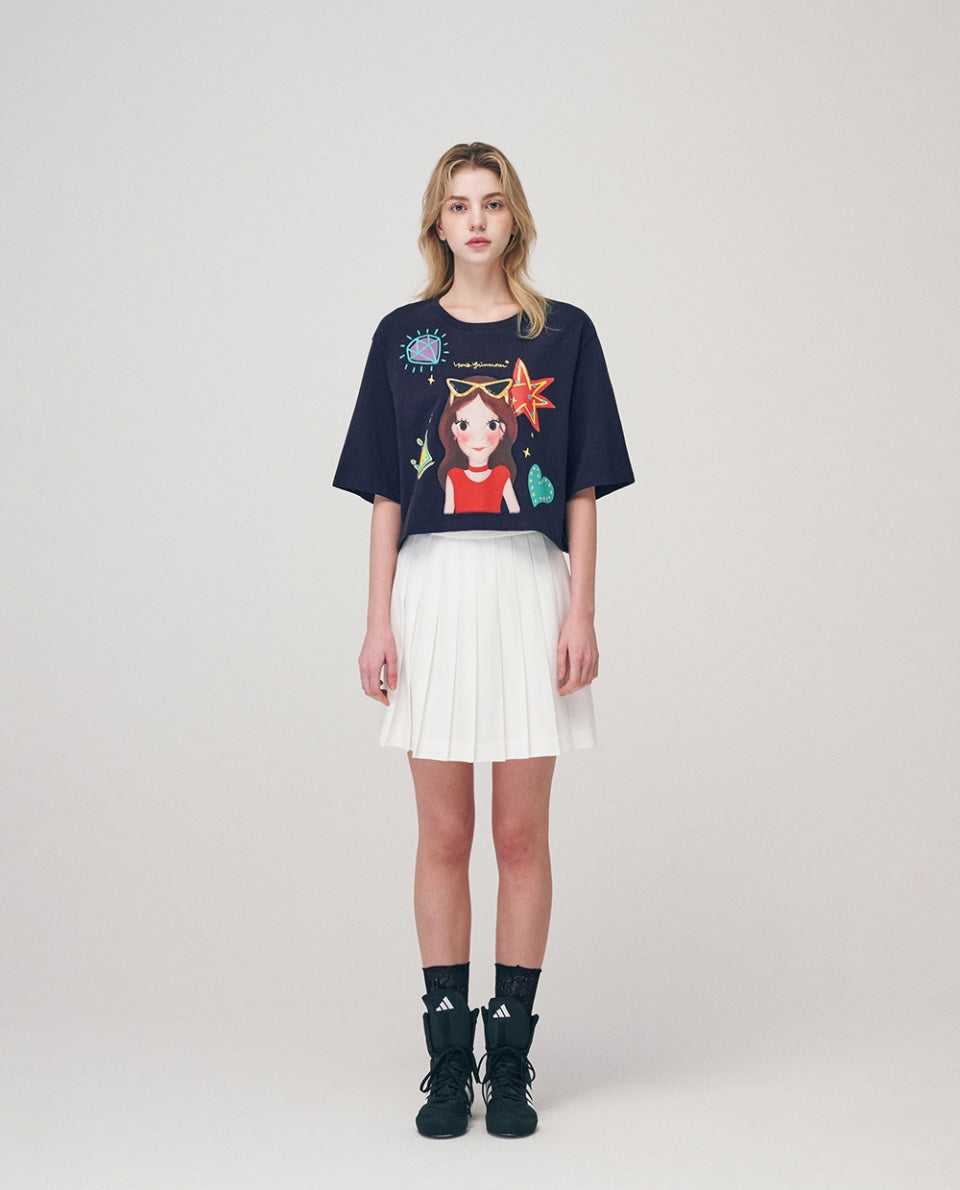 Funny Crop T-Shirt F Luna