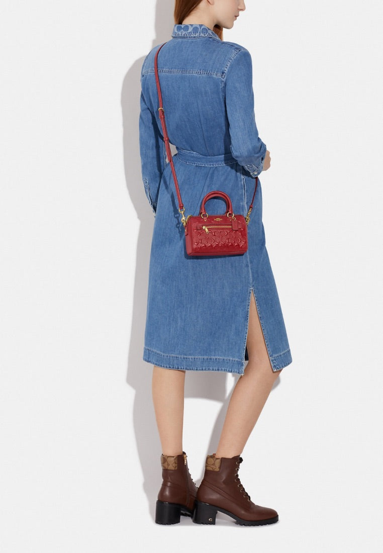 Mini Rowan Crossbody In Signature Leather 1941 Red