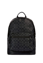 West Backpack In Signature Canvas Charcoal Black