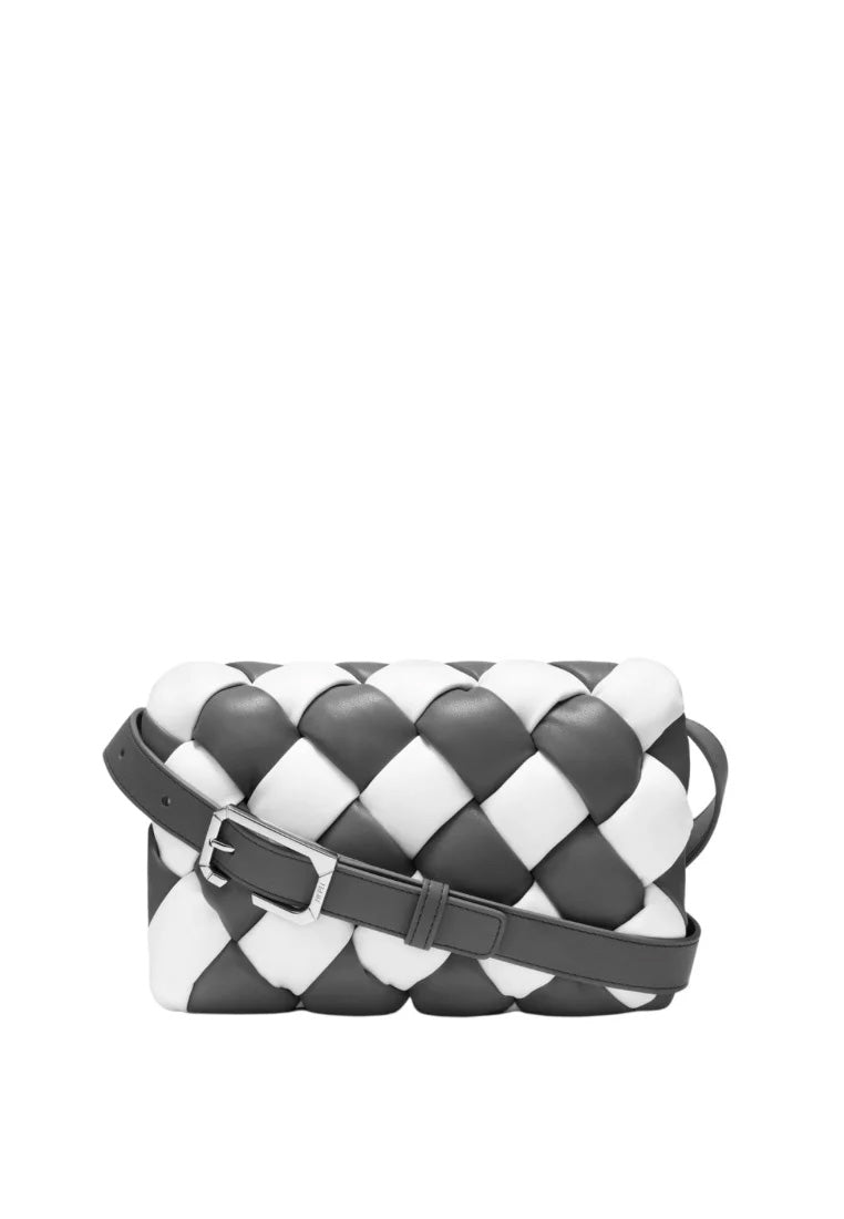 [DEFECT SALE 296] Maze Bag - White & Dark Gray