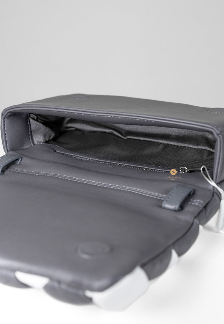 [DEFECT SALE 296] Maze Bag - White & Dark Gray