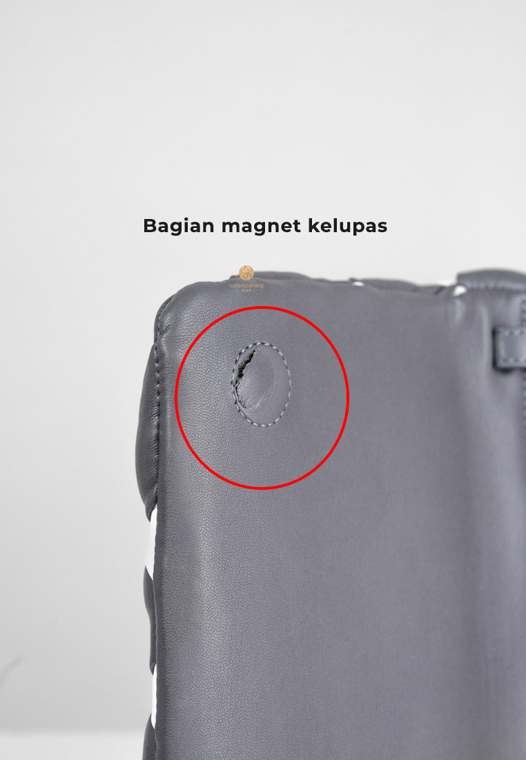 [DEFECT SALE 296] Maze Bag - White & Dark Gray