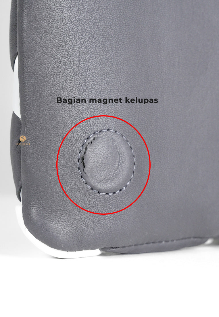 [DEFECT SALE 296] Maze Bag - White & Dark Gray