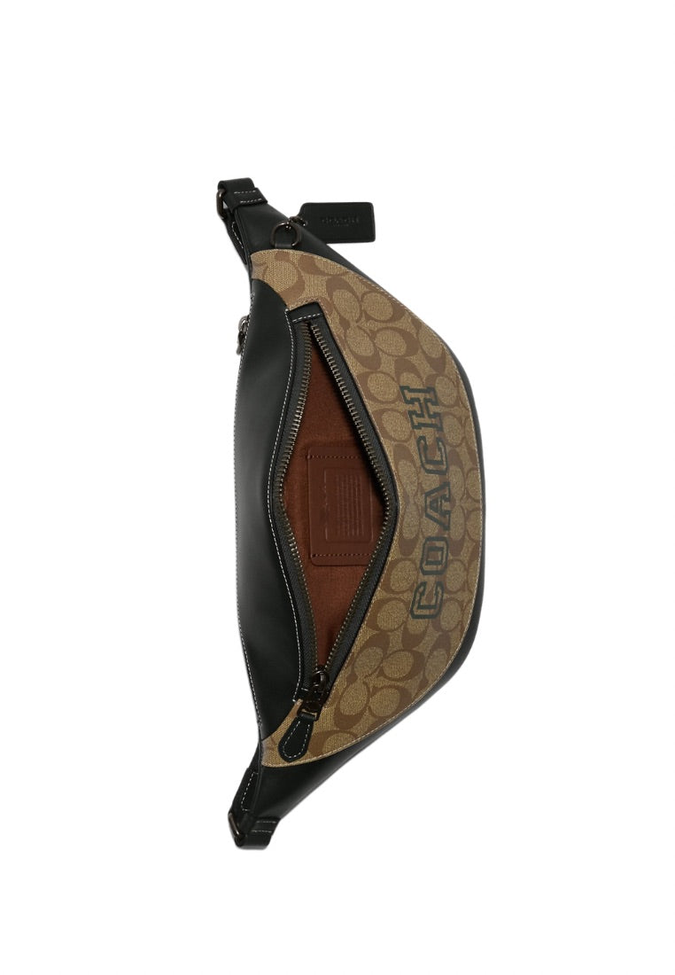 Warren Belt Bag In Signature Canvas With Varsity Motif