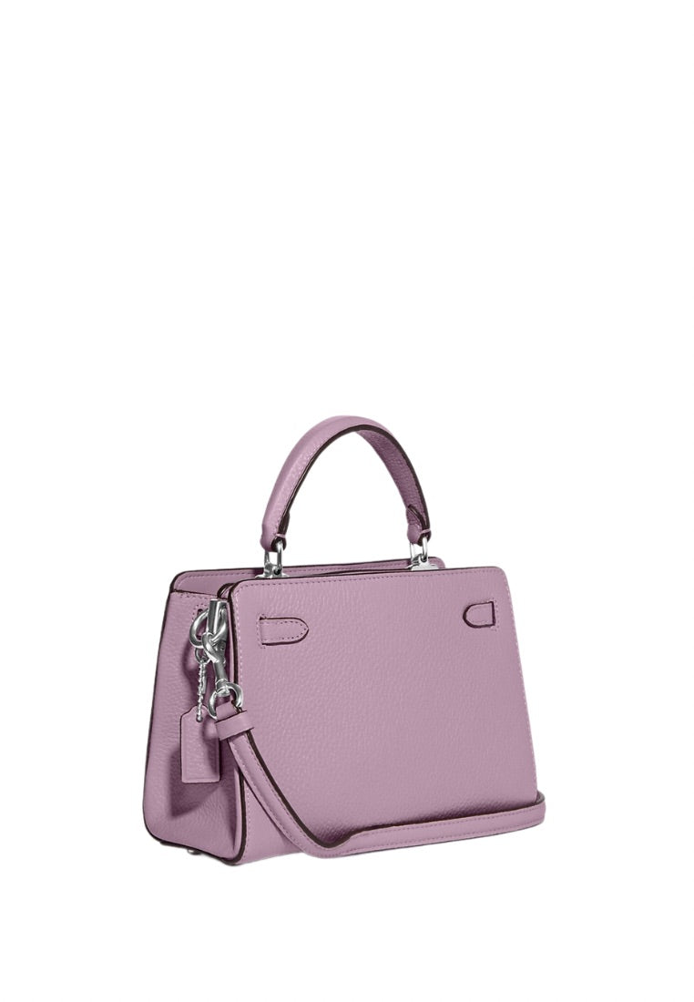 Mini Lane Top Handle In Signature Canvas Ice Purple