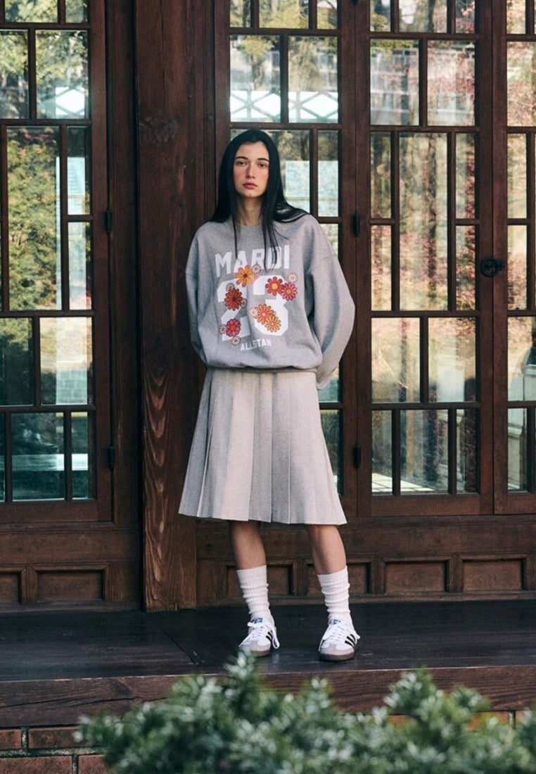 Sweatshirt Numero 23 Grey White