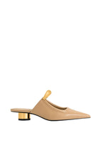 Helena Pierced Mules - Khaki