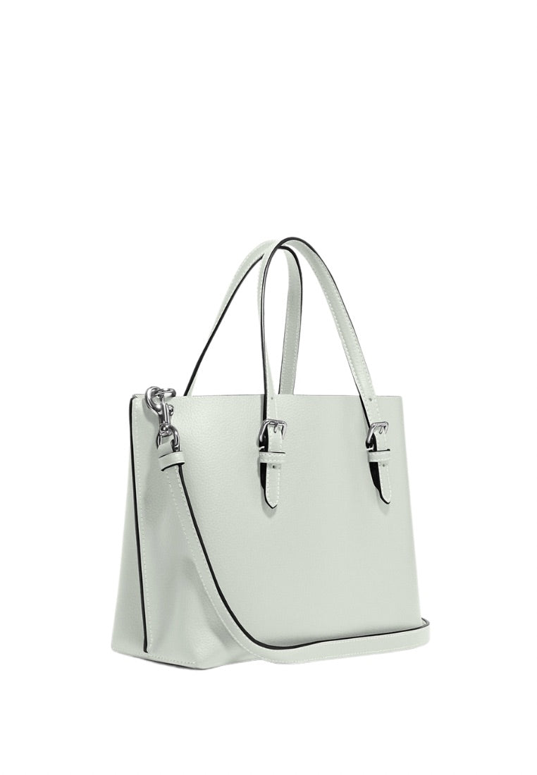 Mollie Tote 25 With Signature Canvas Interior Light Sage Khaki