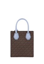 Mercer Extra-small Logo And Leather Crossbody Bag Pale Blue