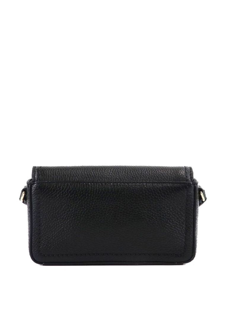 Mini Leather Crossbody Black