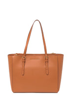 Commuter Leather Tote Bag Smoked Almond