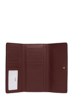 Slim Trifold Wallet Powder Pink Wine Multi