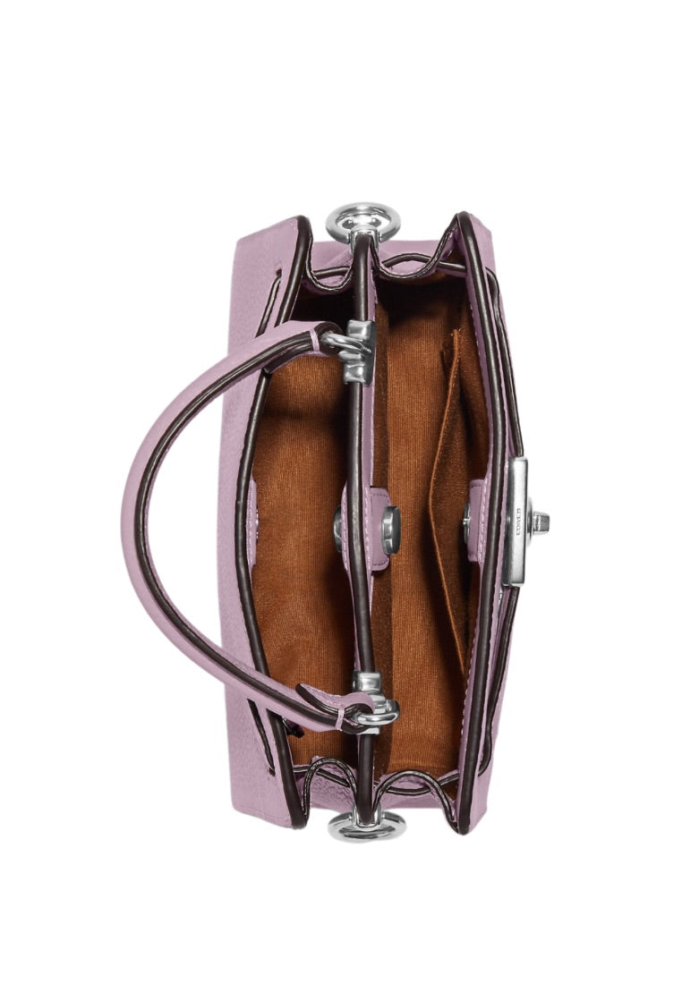 Mini Lane Top Handle In Signature Canvas Ice Purple