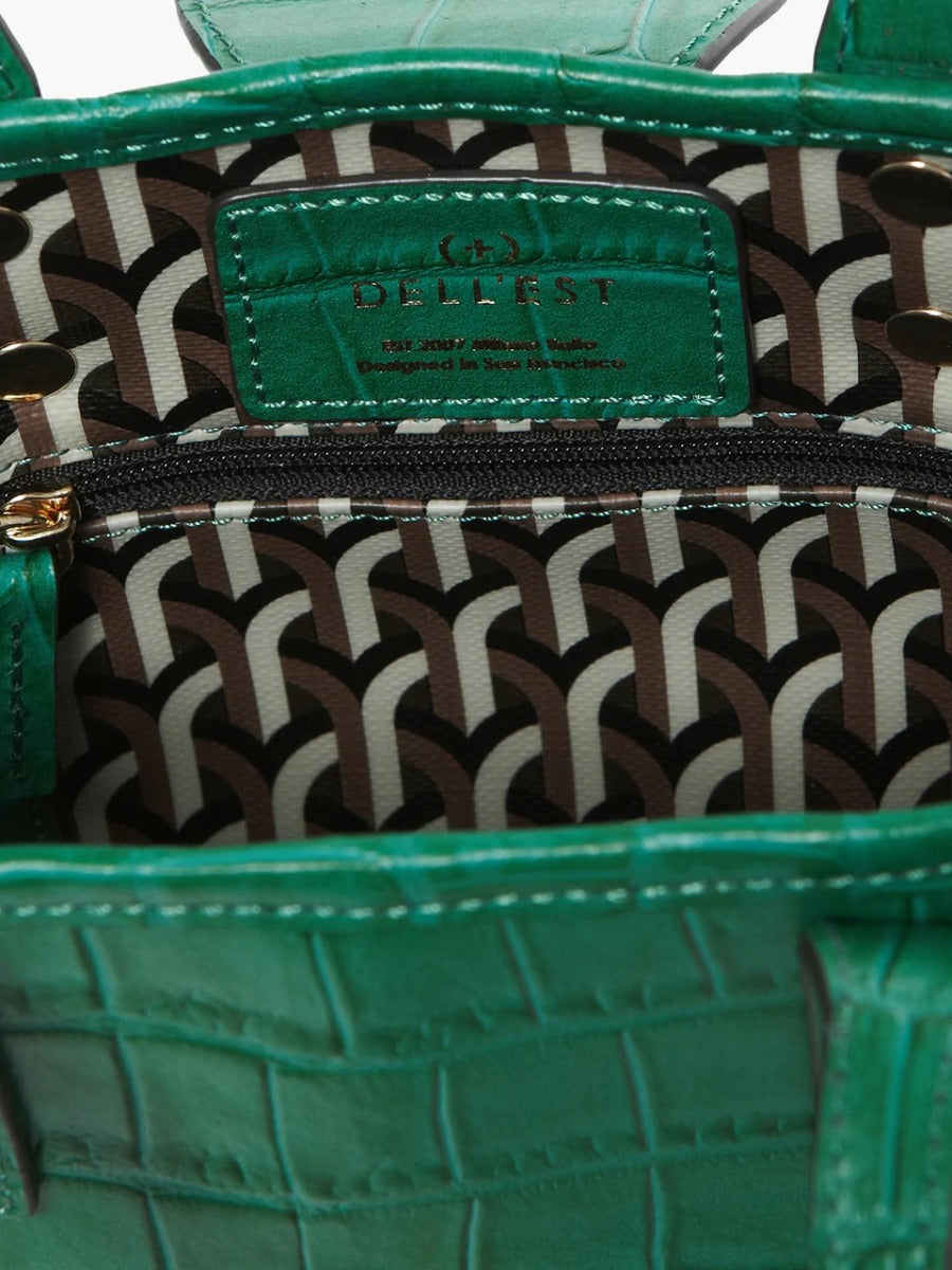 NANO BAG Croco Green
