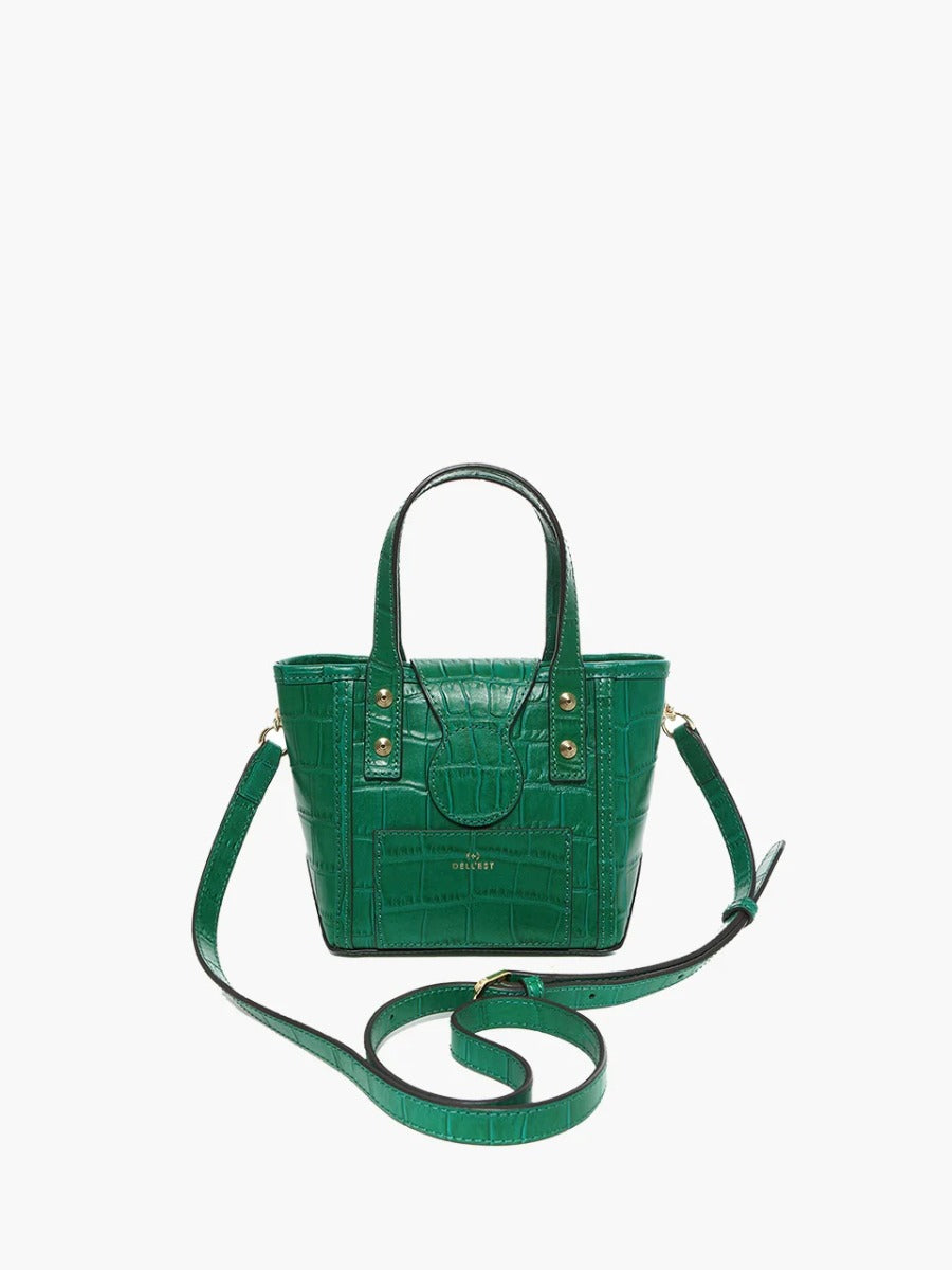 NANO BAG Croco Green