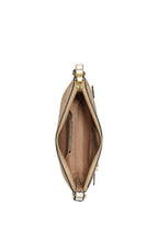 Mini Rowan File Bag In Signature Canvas Light Khaki Chalk