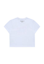 The Powerpuff Girls x Acmedelavie Gradient Curlylogo Crop T-Shirts White