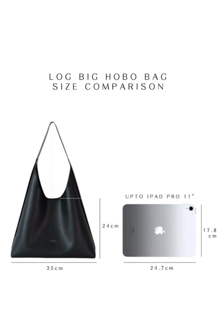 LOG Big Hobo Bag Dark Brown