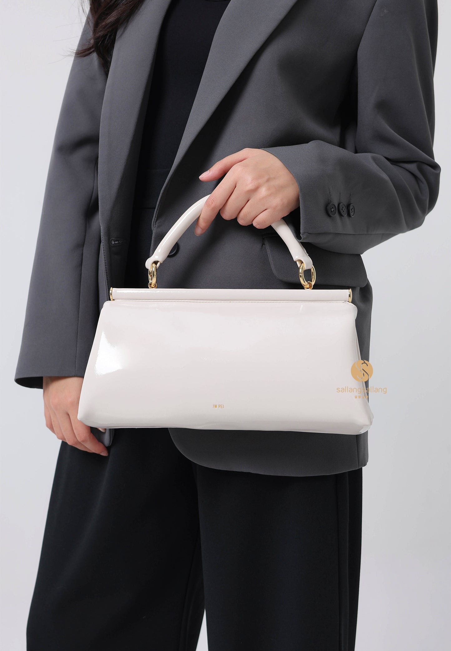 Danna Top Handle Bag - White