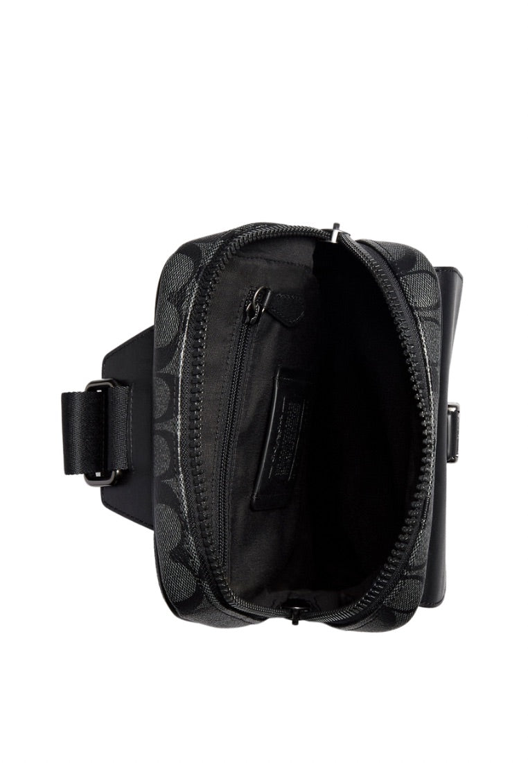 Track Pack In Signature Canvas Charcoal Black