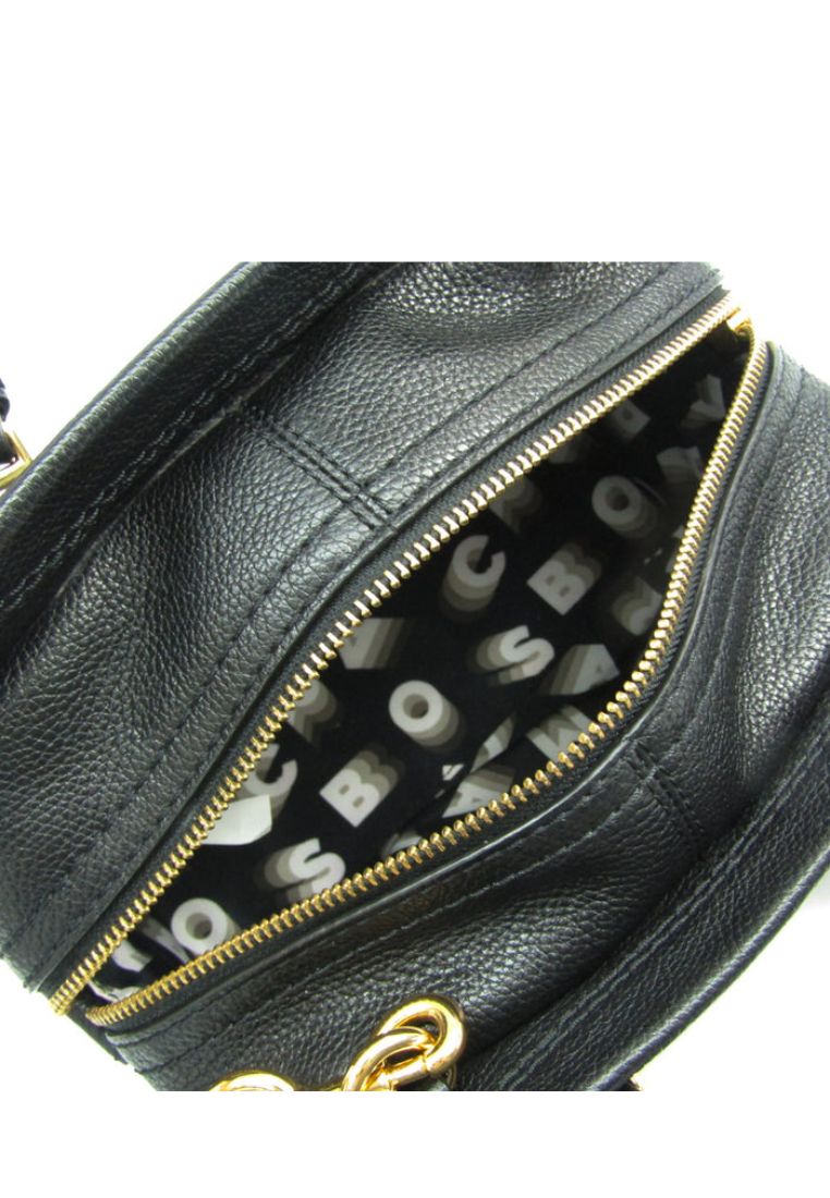 Mini Cruiser Leather Crossbody Black