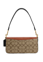 Morgan Shoulder Bag In Colorblock Signature Canvas Khaki Multi