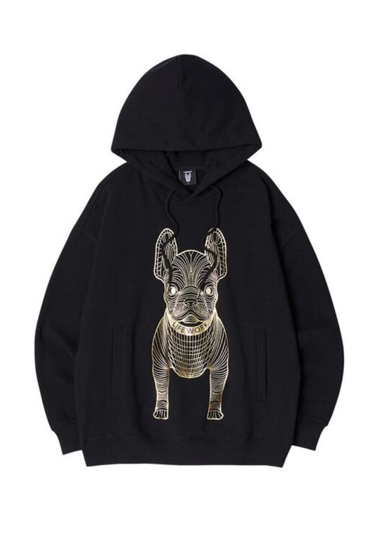 Gold Big Radog Hoodie Black