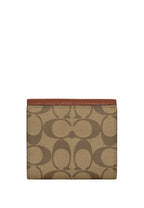 Small Morgan Wallet In Colorblock Signature Canvas Khaki Multi