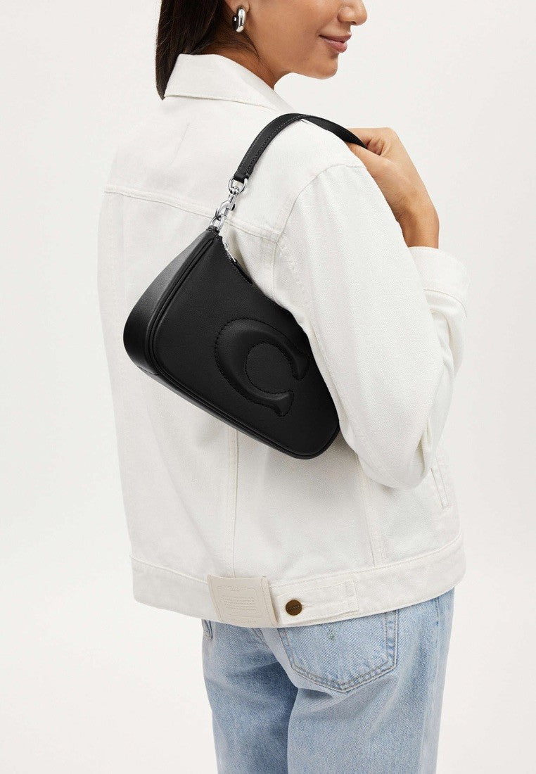 Teri Shoulder Bag Silver Black