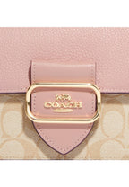 Morgan Shoulder Bag In Signature Canvas Powder Pink Multi