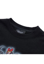 The Powerpuff Girls x Acmedelavie Gradient Curlylogo Crop T-Shirts Black