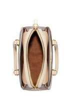 Mini Darcie Carryall In Blocked Signature Canvas Light Khaki Multi