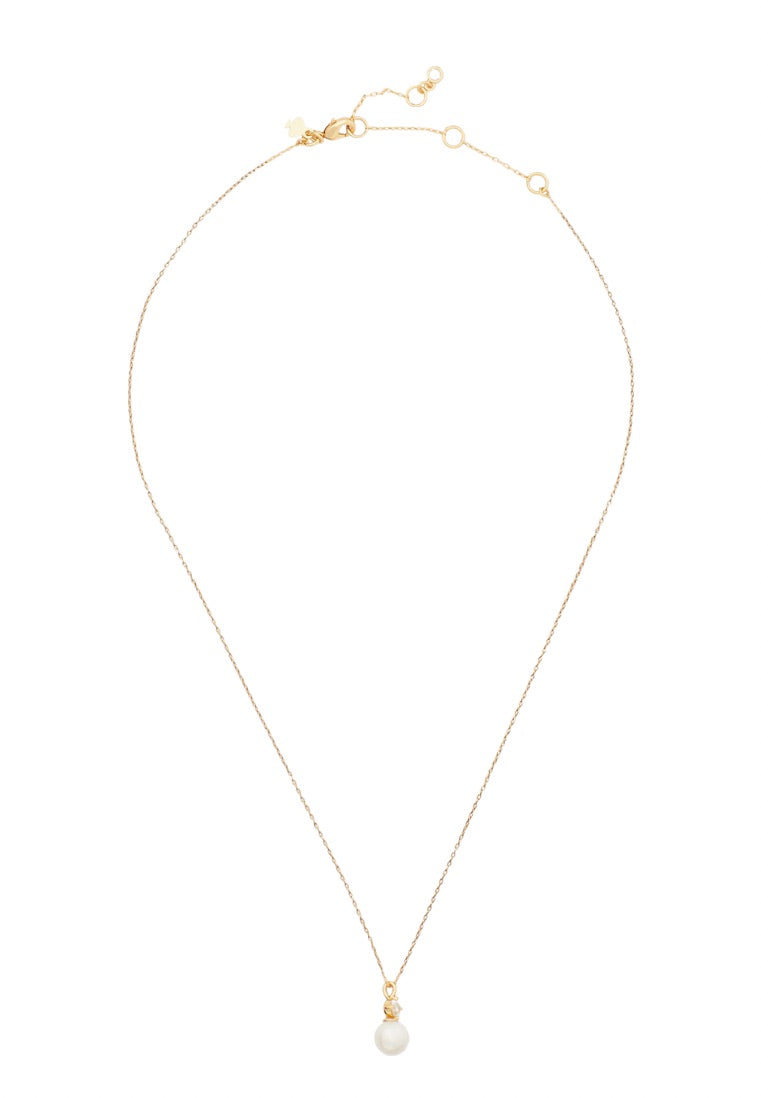 Pearls Of Wisdom Mini Pendant Necklace Cream Multi