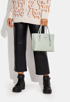Mollie Tote 25 With Signature Canvas Interior Light Sage Khaki
