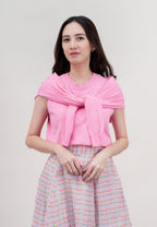 2 Way Cape Layered Knit
