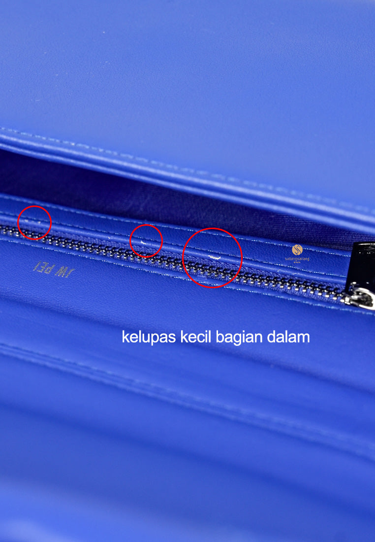 [DEFECT SALE 380] Maze Shoulder Bag - Classic Blue & Ice