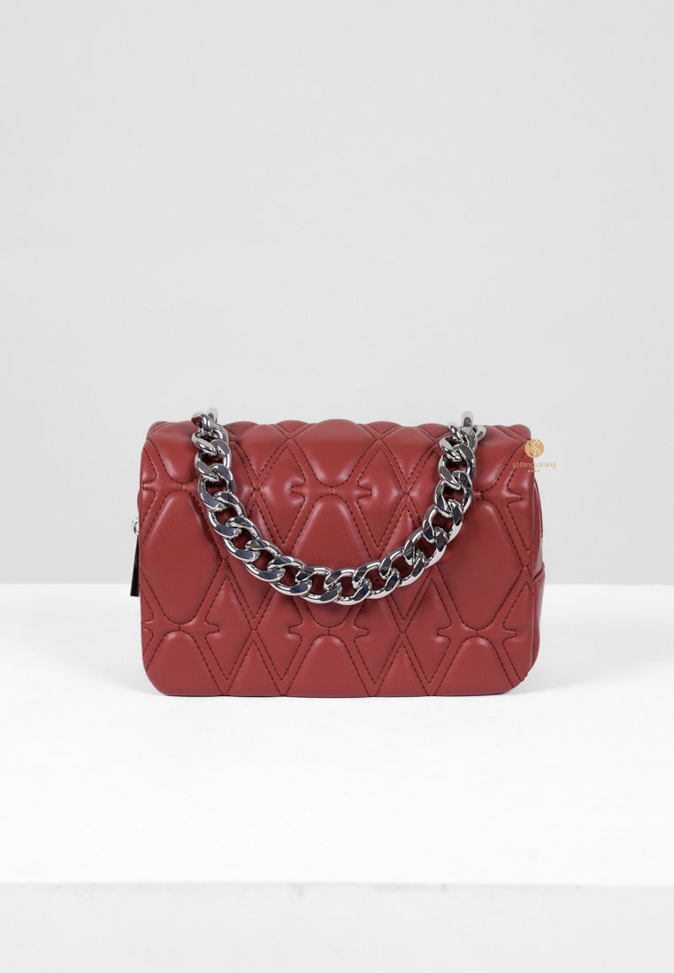 [DEFECT SALE 385] NORA CROSSBODY - WINE RED