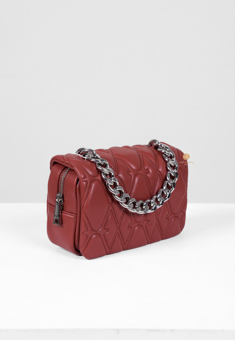 [DEFECT SALE 385] NORA CROSSBODY - WINE RED