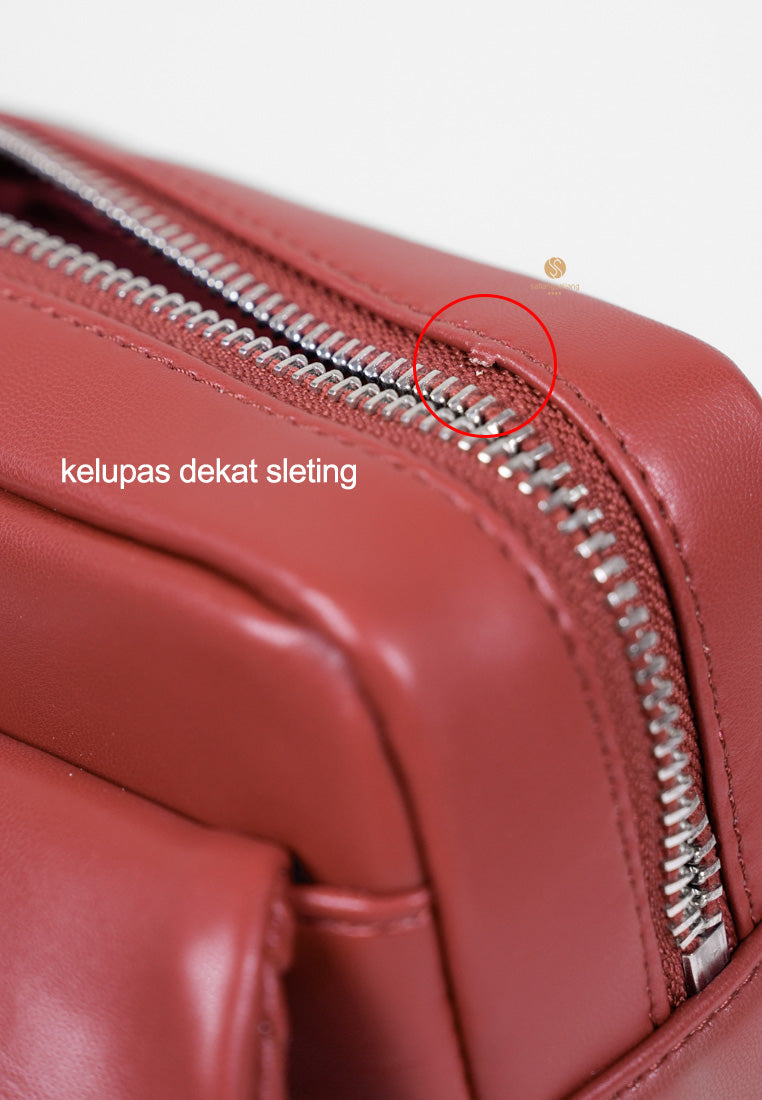 [DEFECT SALE 384] NORA CROSSBODY - WINE RED