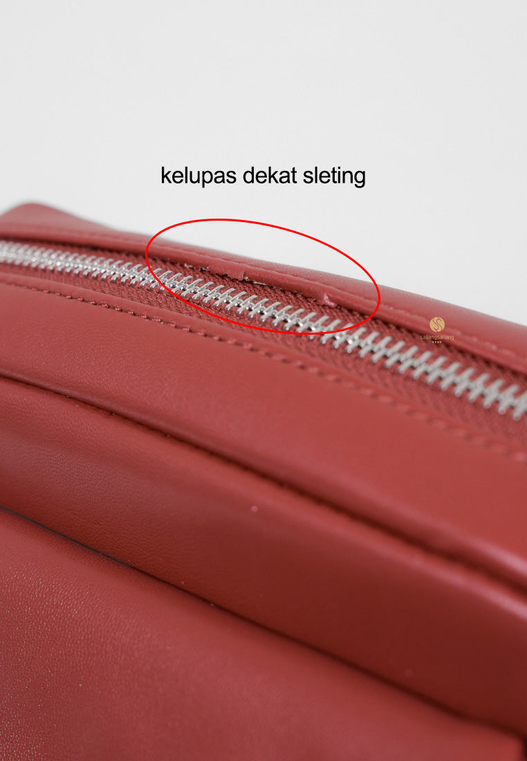 [DEFECT SALE 385] NORA CROSSBODY - WINE RED
