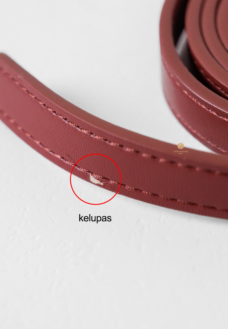 [DEFECT SALE 385] NORA CROSSBODY - WINE RED